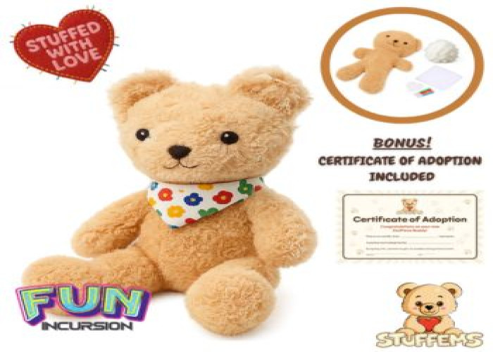 Classic Teddy Stuffem with Bandana