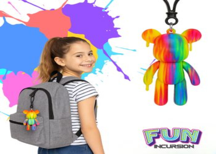 Colour Splash Bear Keyring